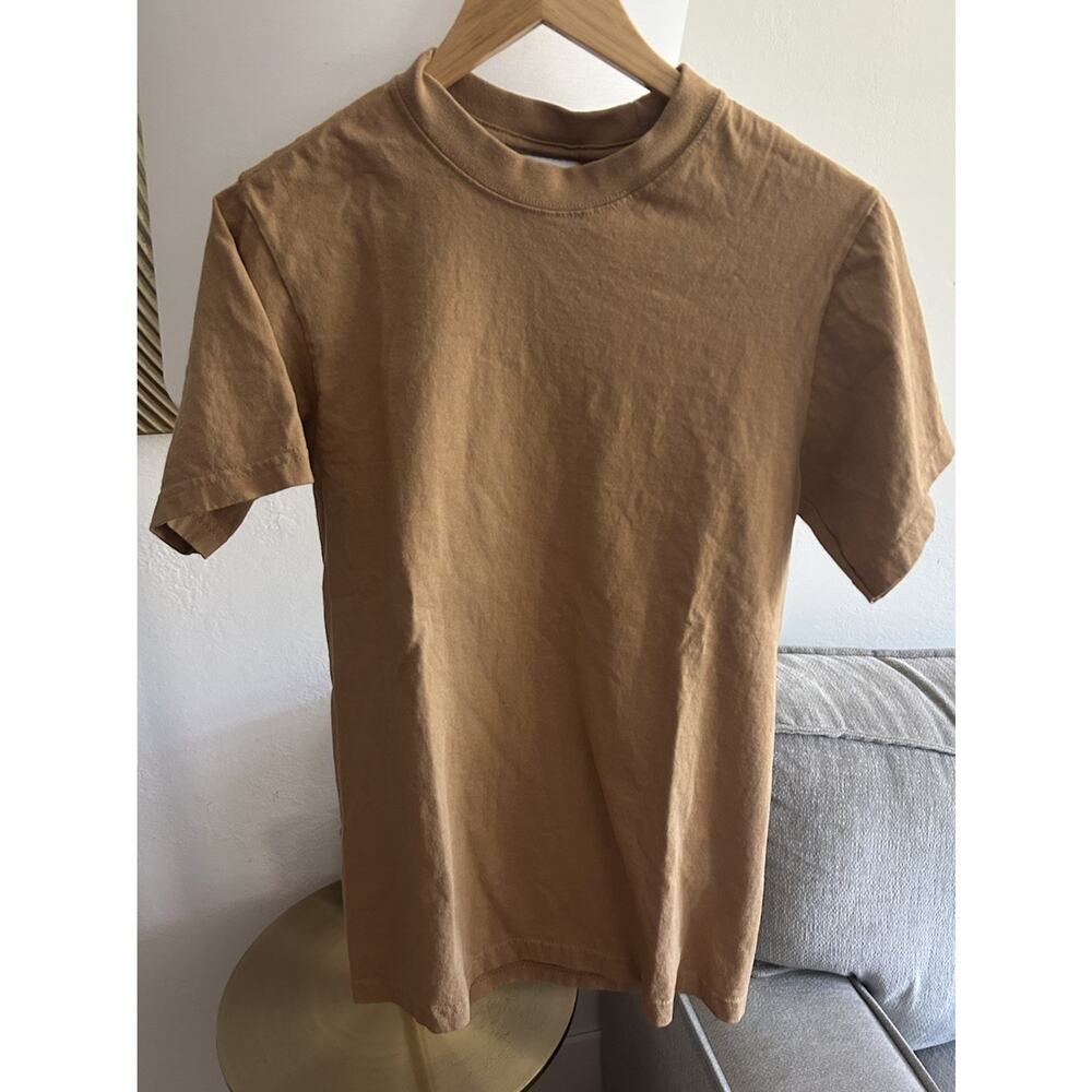 Shaka Wear S Tan Y2K Streetwear T Shirt Hip Hop Skate Super Maxi Heavy